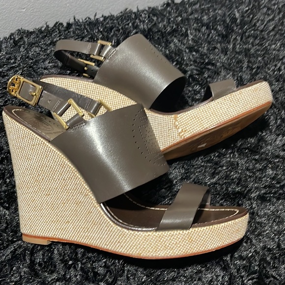 Tory Burch Wedge Sandal - Size 10 - NEW - Picture 4 of 6
